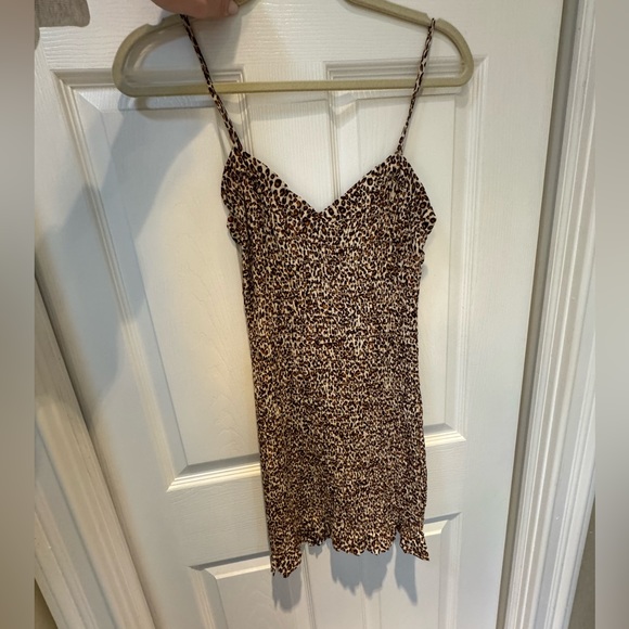 Cheetah Print Mini Dress - Picture 2 of 3